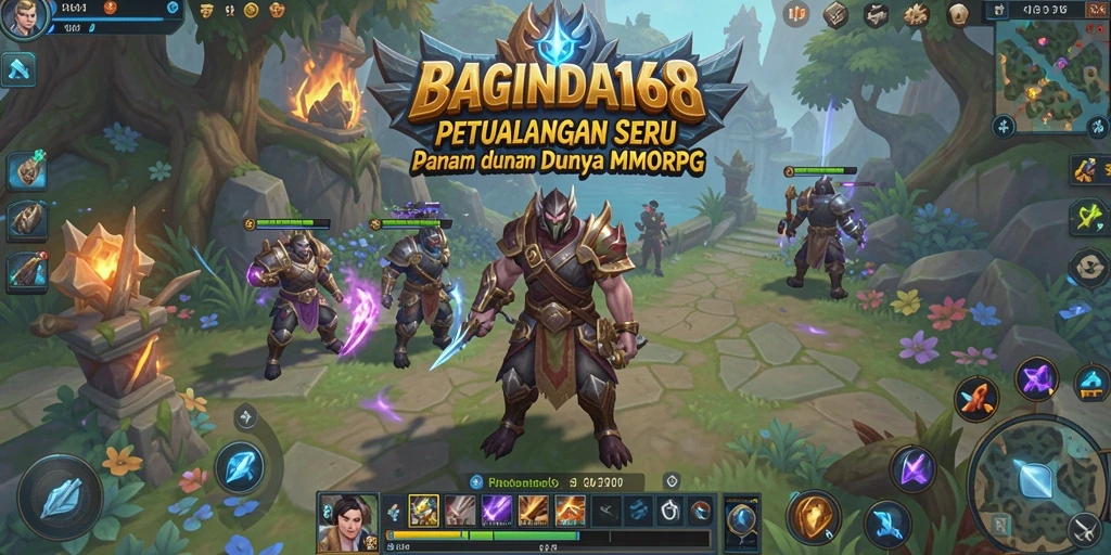 Tampilan gameplay seru dari BAGINDA168 dalam dunia MMORPG.