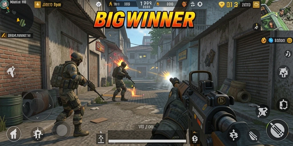 Tampilan menegangkan dari gameplay BIGWINNER dalam aksi.