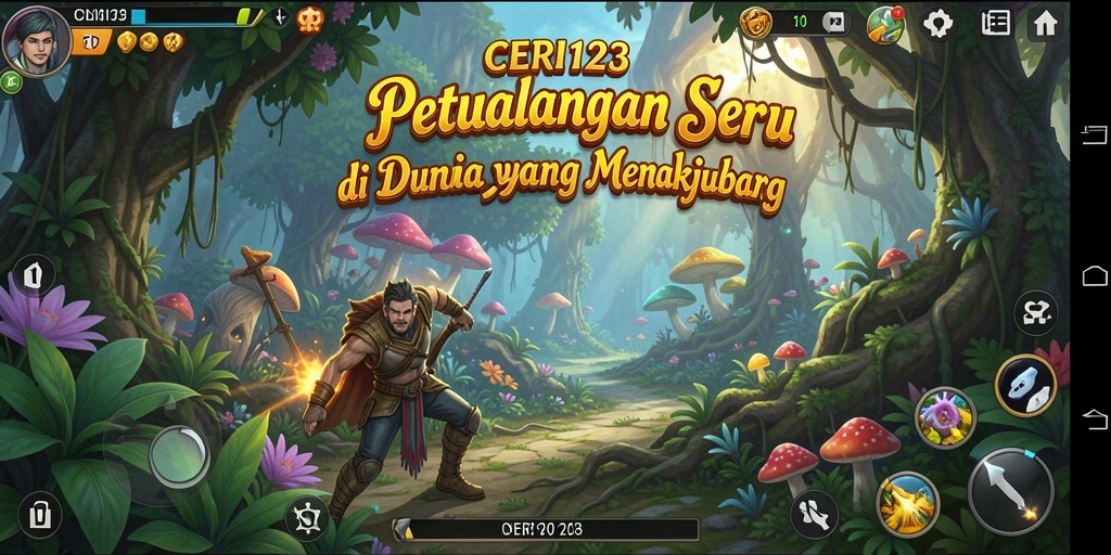 Screenshot gameplay CERI123 yang menampilkan petualangan seru.