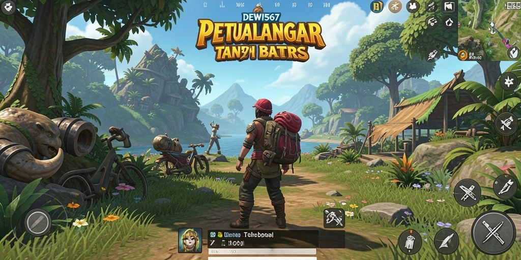 Tangkapan layar utama DEWI567 menampilkan momen epik dalam gameplay Open World.