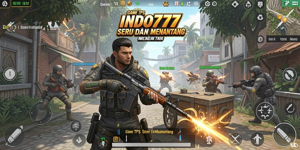Tampilan gameplay seru dengan aksi tembak-menembak yang mendebarkan.