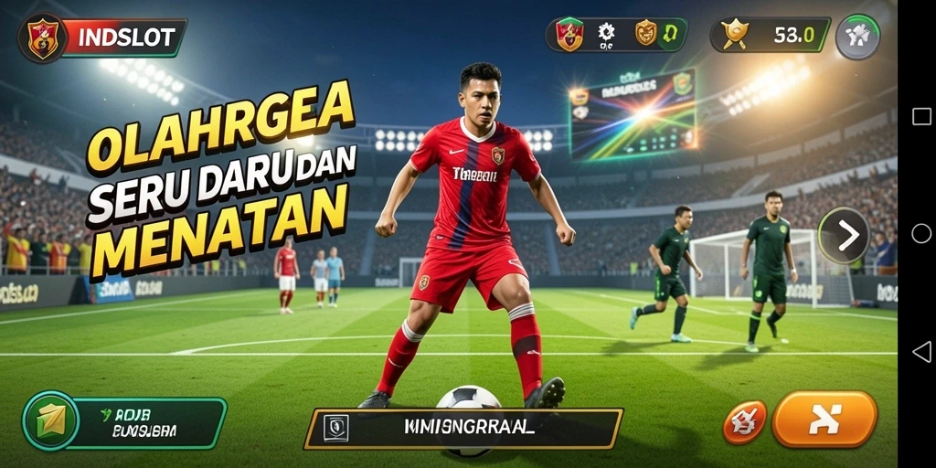 Tampilan seru dari gameplay olahraga di INDSLOT.