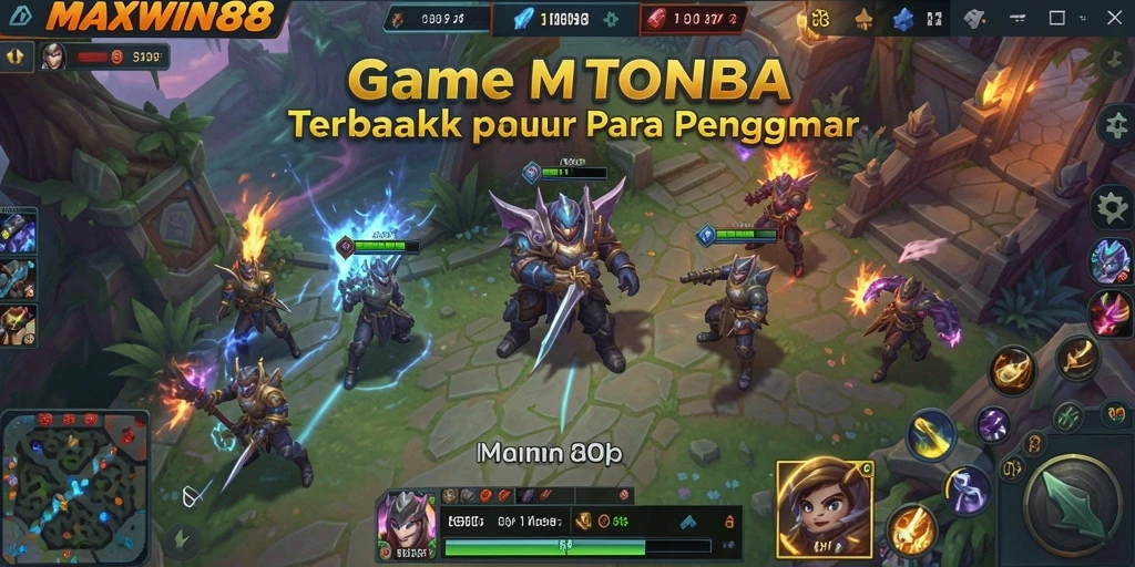 Tampilan seru dari gameplay <strong>MAXWIN88</strong> saat bertarung di arena.