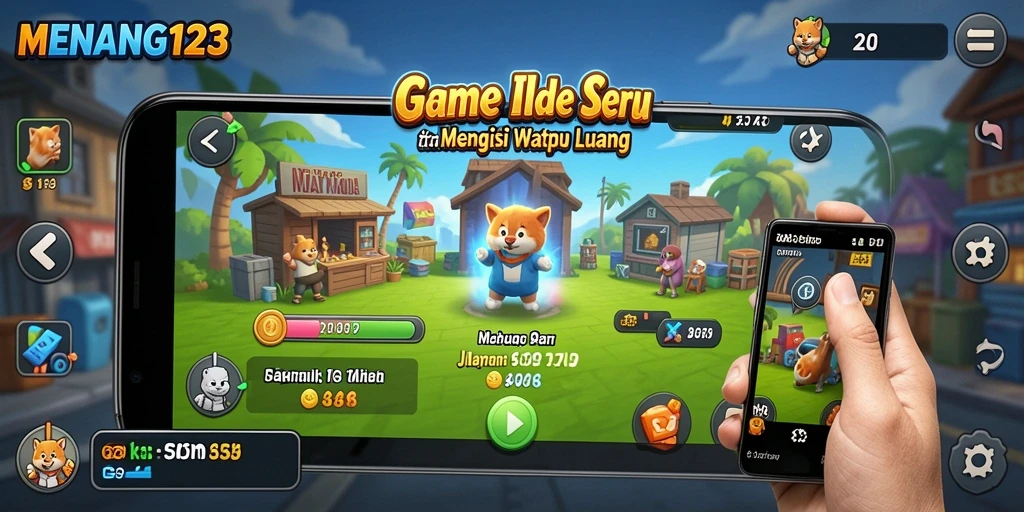 Tampilan gameplay Idle yang mengasyikkan di MENANG123.
