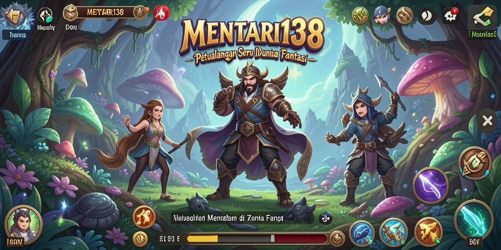 Screenshot gameplay menunjukkan karakter menjelajahi lingkungan yang menakjubkan.
