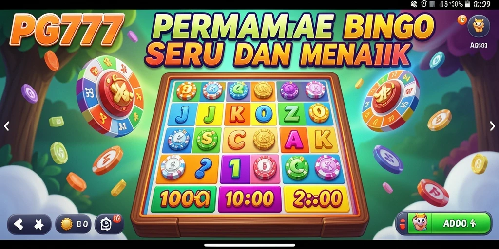 Tampilan menarik dari gameplay Bingo di PG777.
