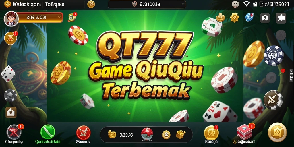 Tampilan gameplay QiuQiu yang seru dan menarik.