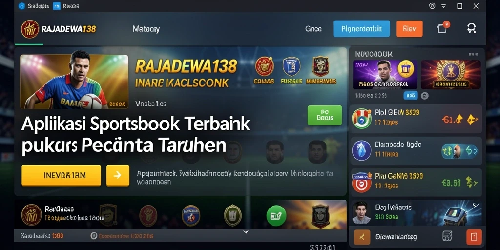 Tampilan utama RAJADEWA138 menampilkan peluang taruhan yang berbeda.