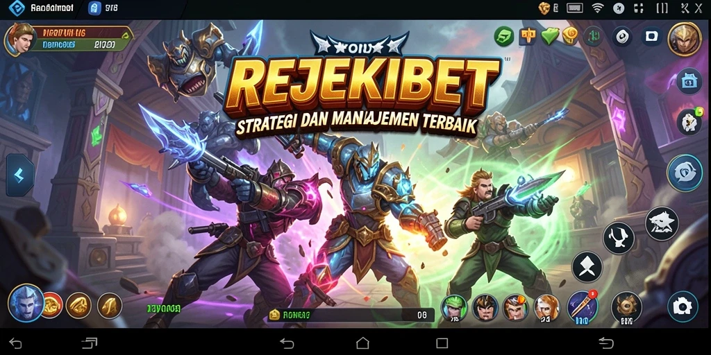 Tangkapan layar gameplay <strong>REJEKIBET</strong> menampilkan pertempuran strategis yang mendebarkan.