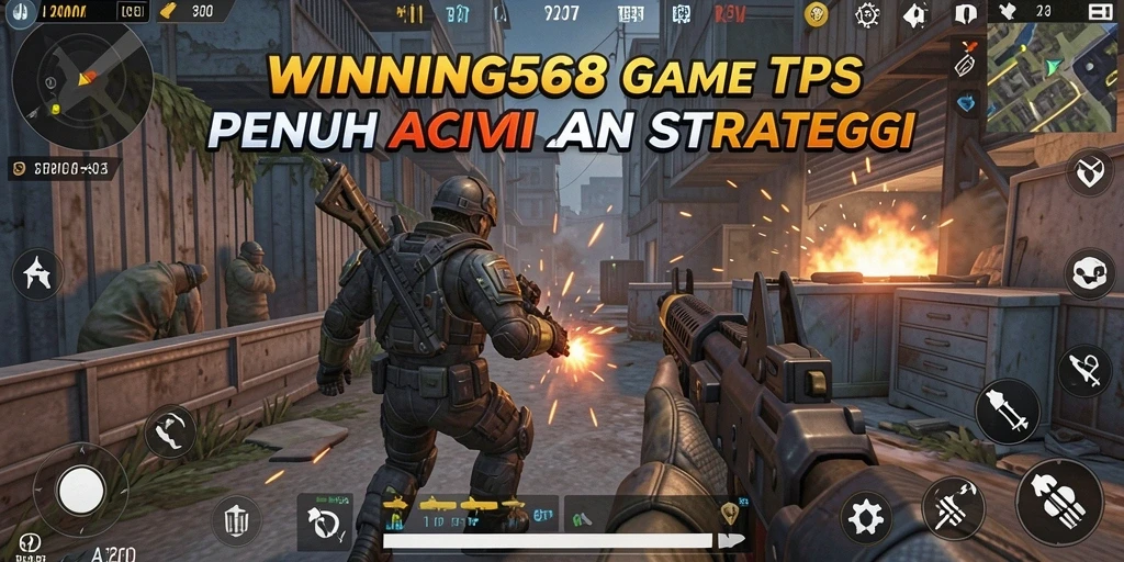 Tangkapan layar gameplay WINNING568 yang penuh aksi TPS.